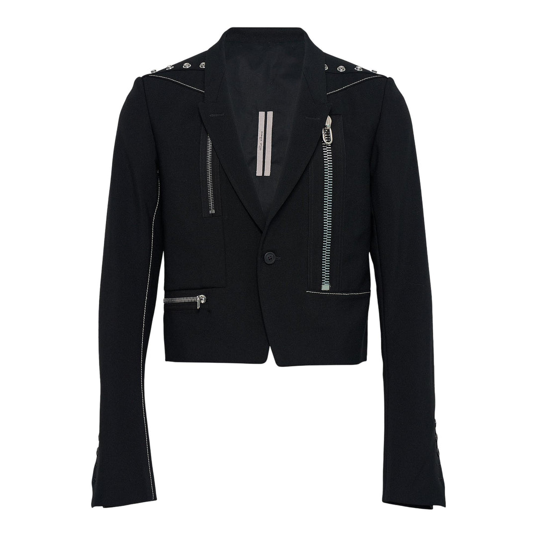 Club21 - Rick Owens - Alice Jacket Grain De Poudre Stud - JACKETS - Black