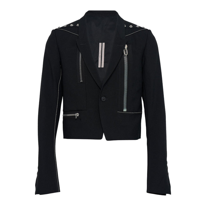 Club21 - Rick Owens - Alice Jacket Grain De Poudre Stud - JACKETS - Black
