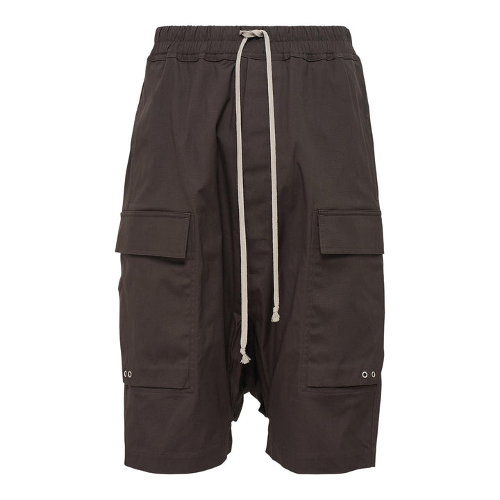 Club21 - Rick Owens - Cargo Pods Heavy Cotton Poplin Shorts - SHORTS - Charcoal