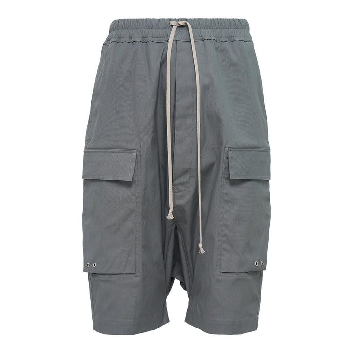 Club21 - Rick Owens - Cargo Pods Heavy Cotton Poplin Shorts - SHORTS - Indigo