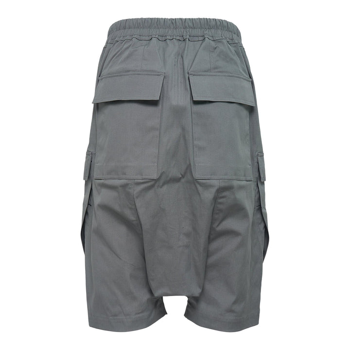 Club21 - Rick Owens - Cargo Pods Heavy Cotton Poplin Shorts - SHORTS - Indigo