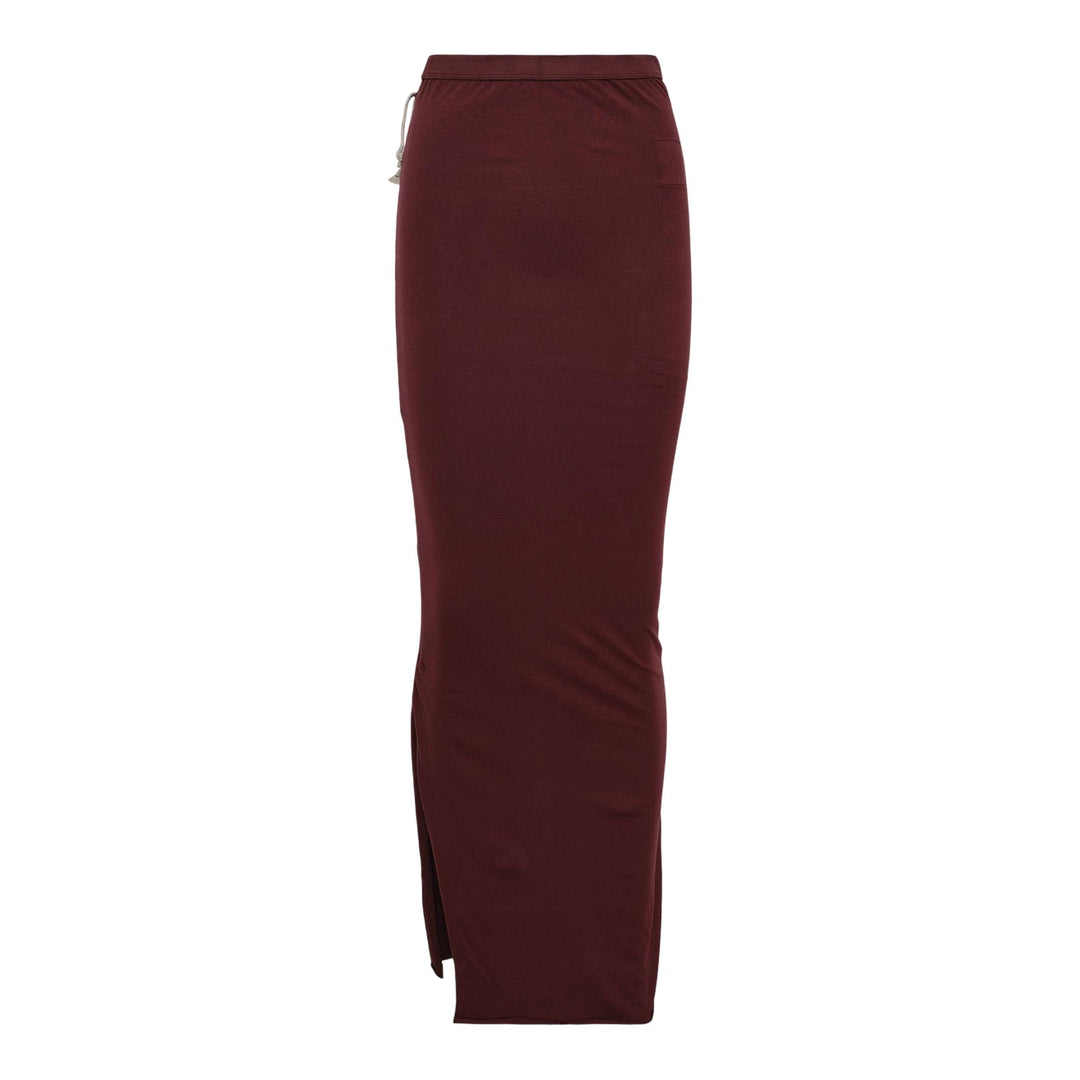 Club21 - Rick Owens DRKSHDW - Soft Edfu Skirt Medium Weight - SKIRTS - Burgundy