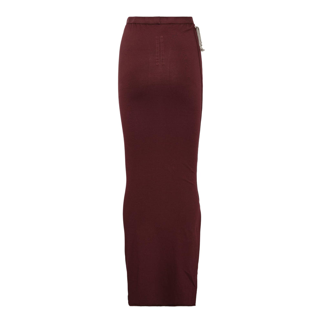 Club21 - Rick Owens DRKSHDW - Soft Edfu Skirt Medium Weight - SKIRTS - Burgundy