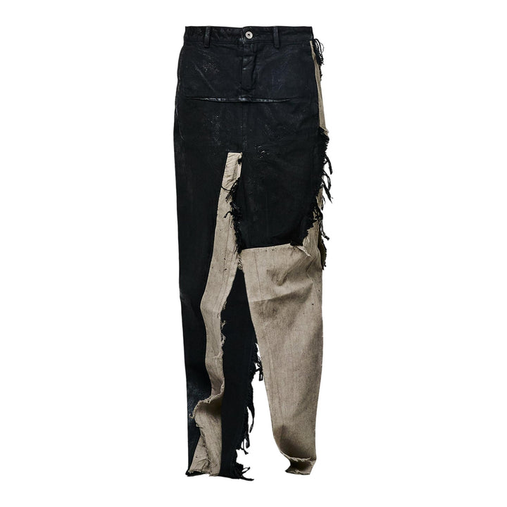 Club21 - Rick Owens - Denim Sliced Skirt 13oz Black - SKIRTS - Black