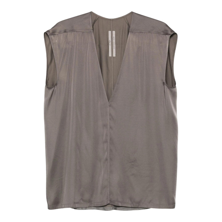 Club21 - Rick Owens - Dylan Top Washed Charmeuse - WOVEN TOPS - Grey