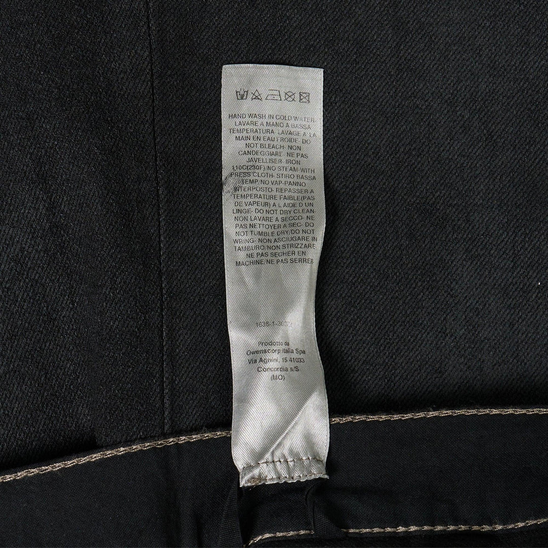 Club21 - Rick Owens - Joris Trousers 13oz Blackety Black Denim And Cotton Tela - JEANS - Black
