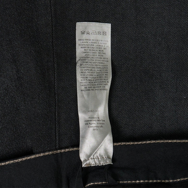 Club21 - Rick Owens - Joris Trousers 13oz Blackety Black Denim And Cotton Tela - JEANS - Black