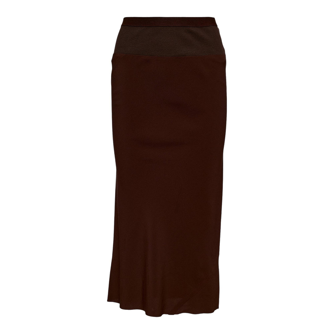 Club21 - Rick Owens - Knee Bias Skirt Cocoon Crepe - SKIRTS - Brown