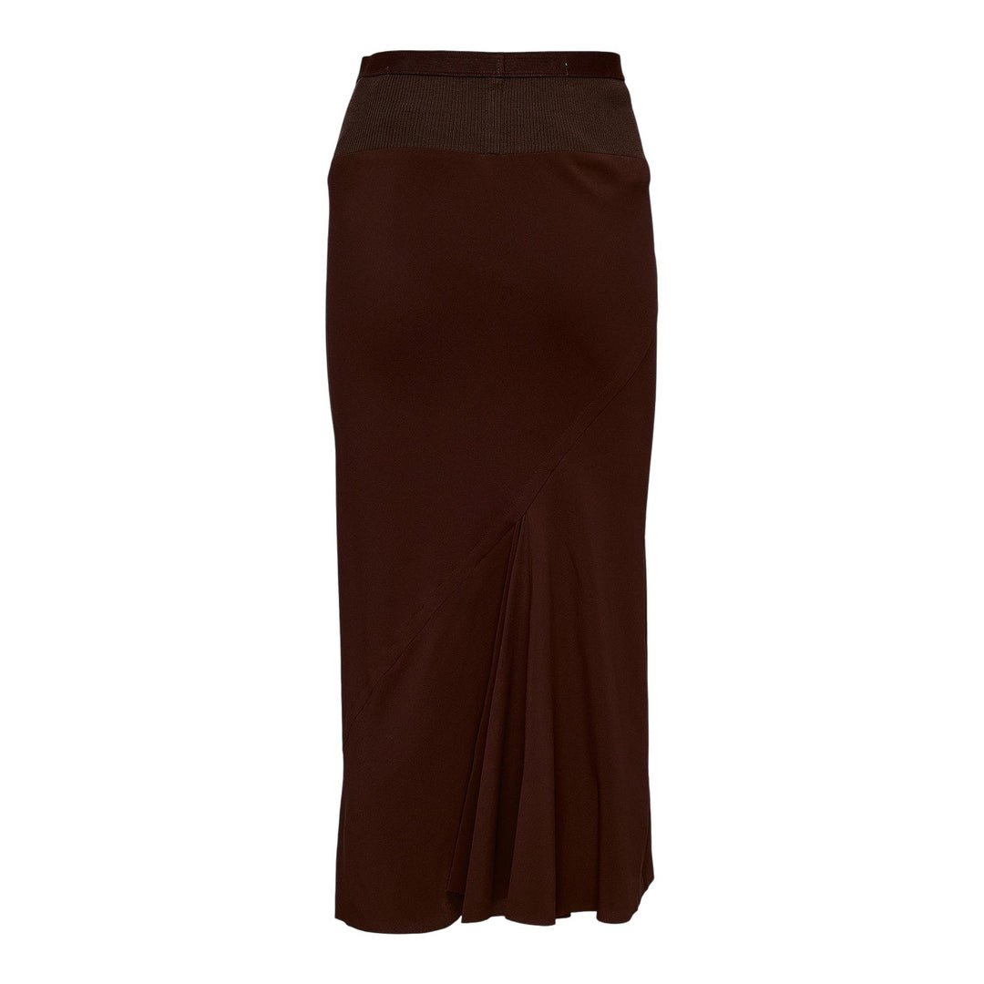 Club21 - Rick Owens - Knee Bias Skirt Cocoon Crepe - SKIRTS - Brown