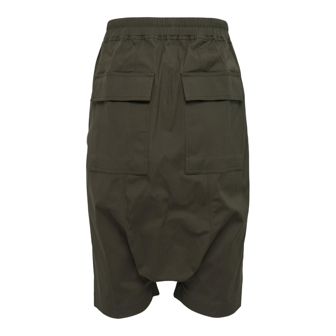 Club21 - Rick Owens - Rick S Pods Heavy Cotton Poplin - SHORTS - Green