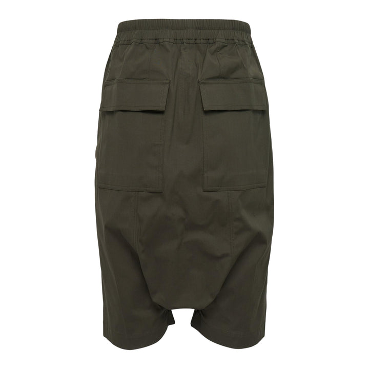Club21 - Rick Owens - Rick S Pods Heavy Cotton Poplin - SHORTS - Green
