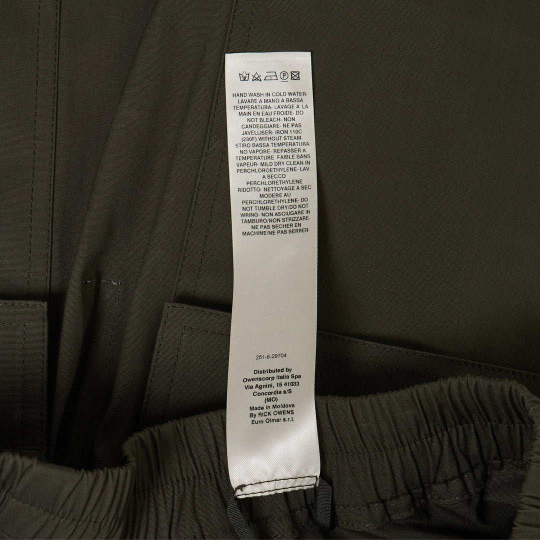 Club21 - Rick Owens - Rick S Pods Heavy Cotton Poplin - SHORTS - Green