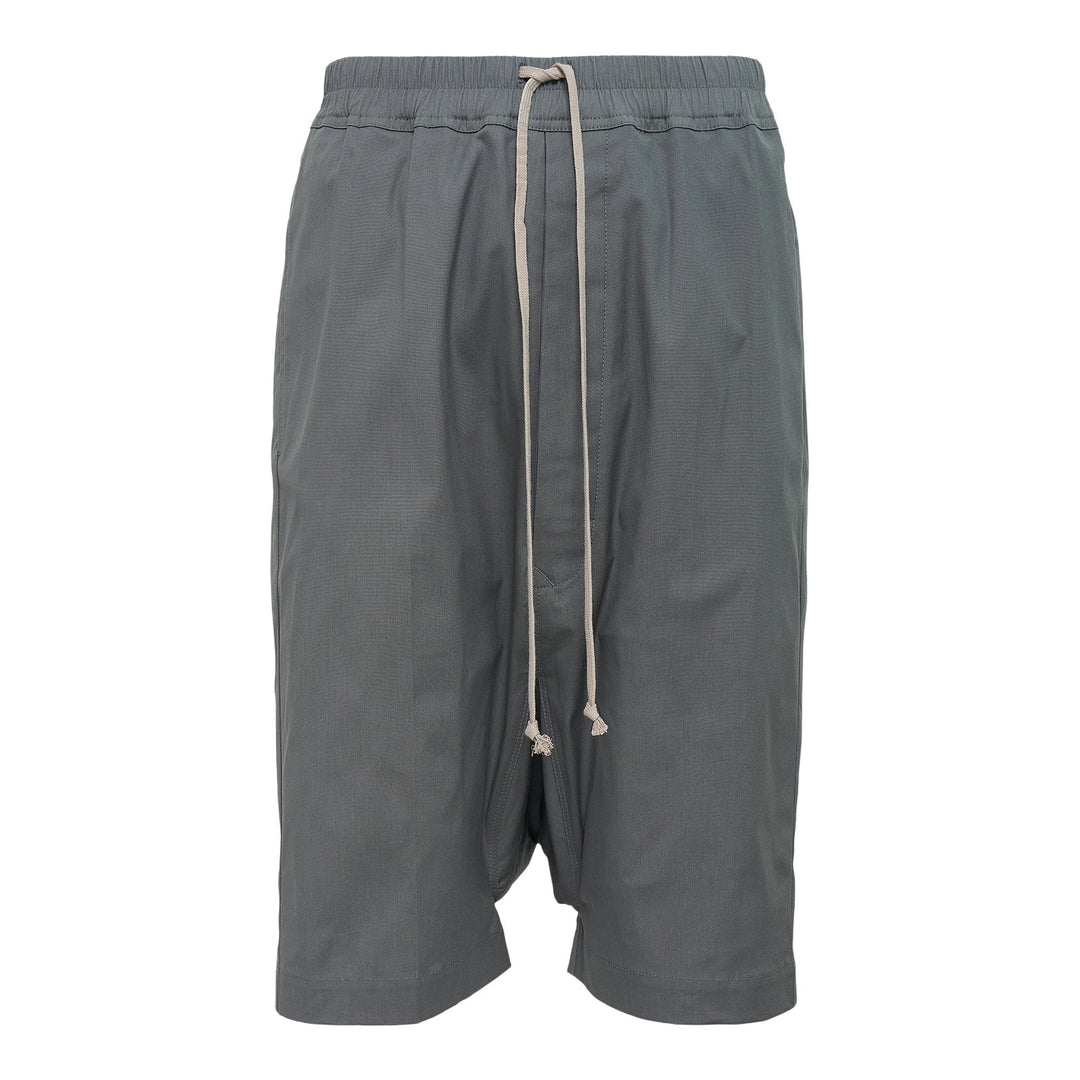 Club21 - Rick Owens - Rick S Pods Heavy Cotton Poplin Shorts - SHORTS - Indigo