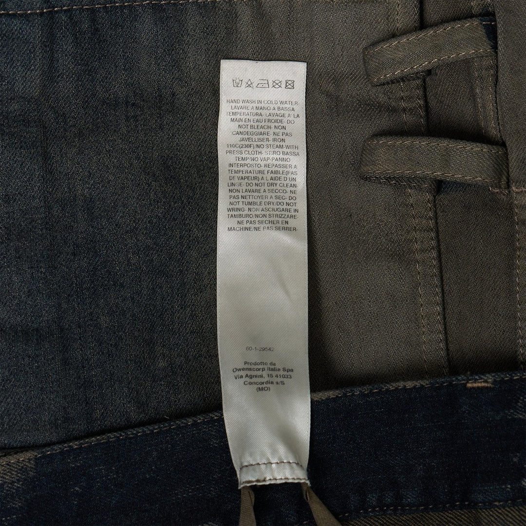 Club21 - Rick Owens - Stefan Cargo Shorts 14oz Darkdust Degrade Slub Denim - SHORTS - Denim