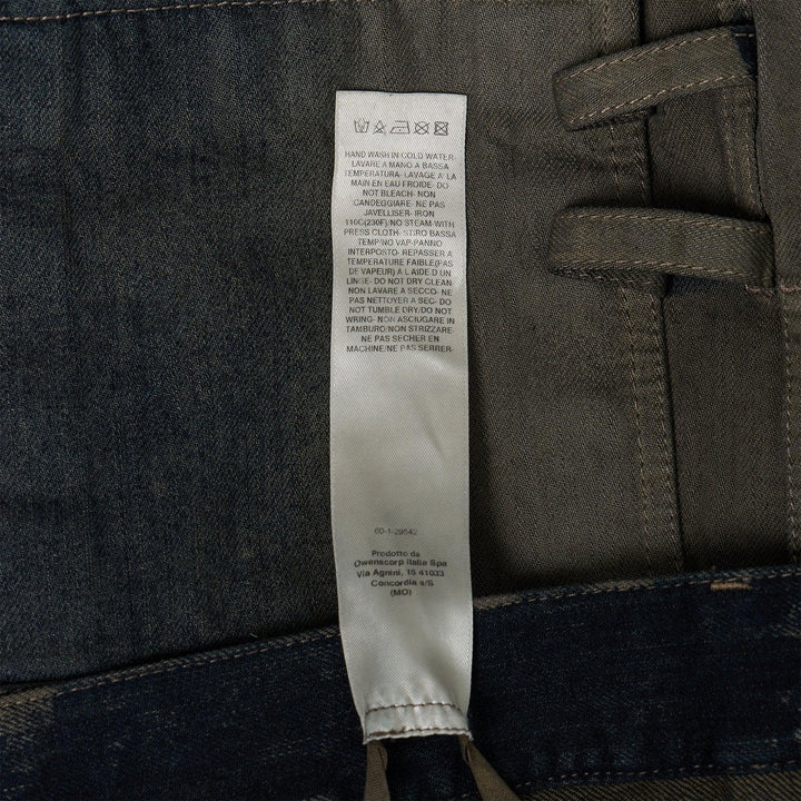 Club21 - Rick Owens - Stefan Cargo Shorts 14oz Darkdust Degrade Slub Denim - SHORTS - Denim