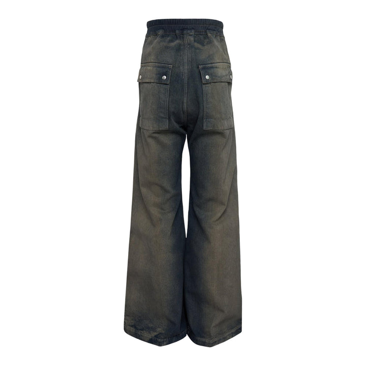 Club21 - Rick Owens - Wide Bela Pants 14oz Darkdust Degrade Slub Denim - PANTS - Denim
