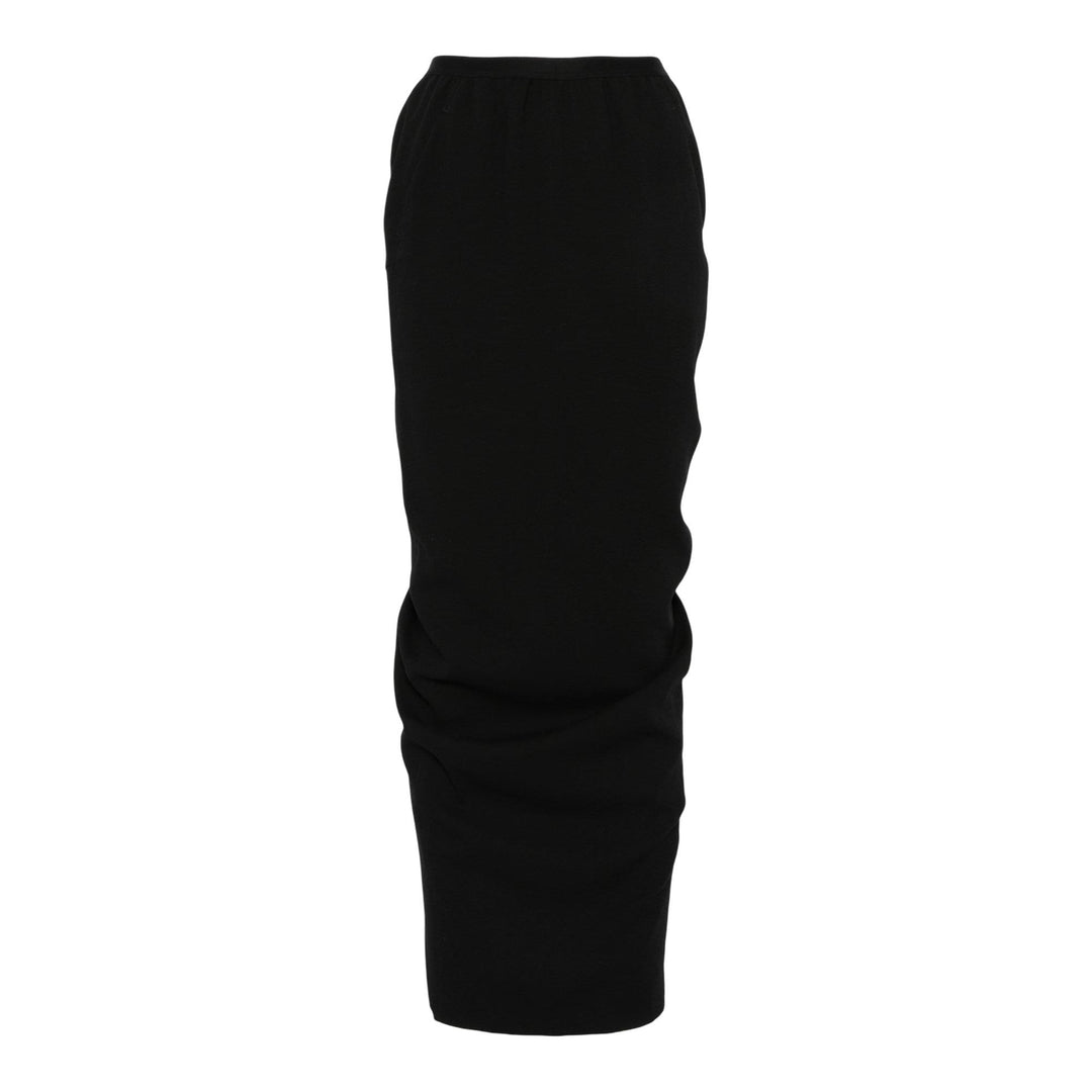 Rick_Owens_Wool_Pillar_Long_Skirt_Black