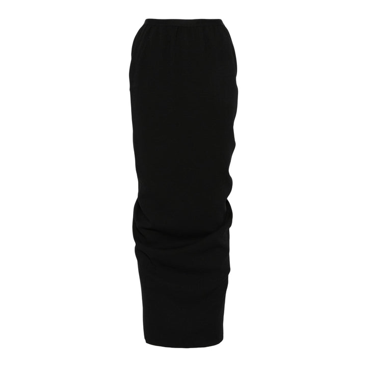 Rick_Owens_Wool_Pillar_Long_Skirt_Black