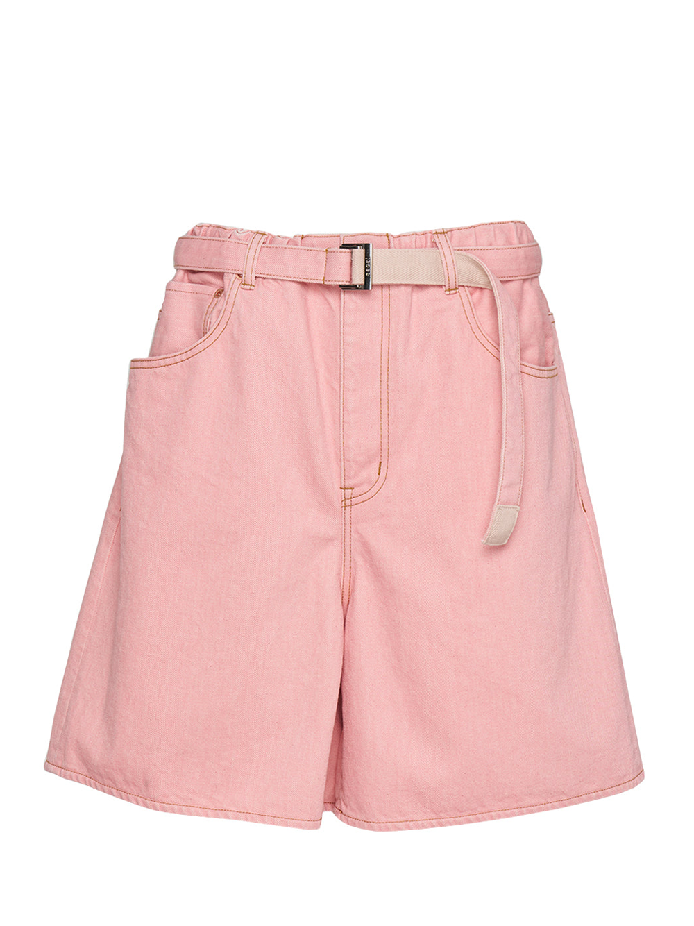 SACAI_Denim_Print_Shorts_Pink