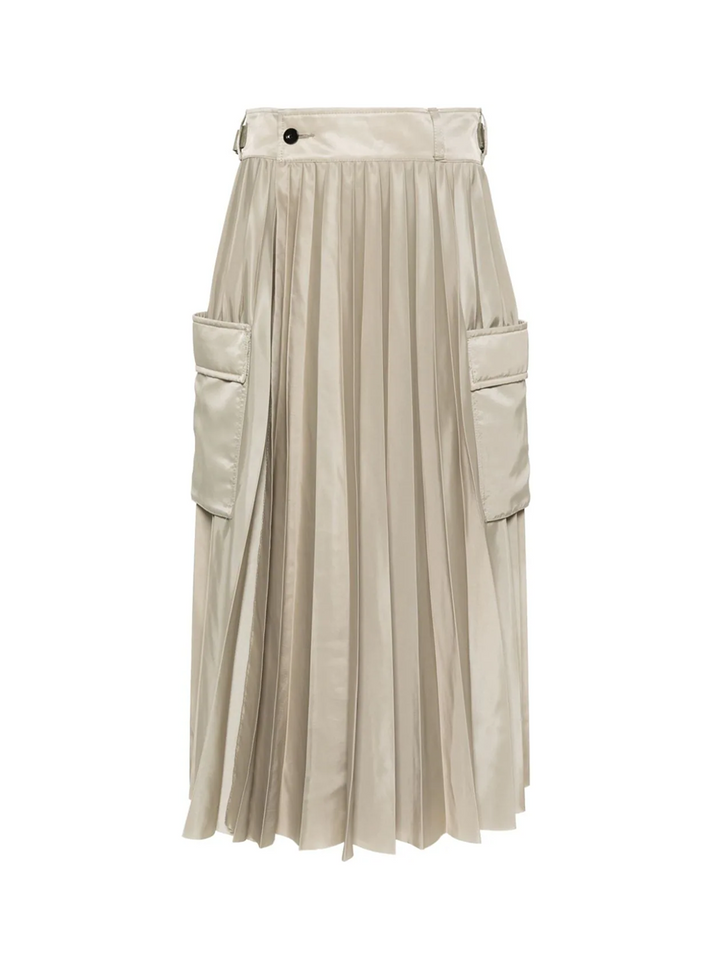 SACAI_NylonTwillSkirt-Khaki