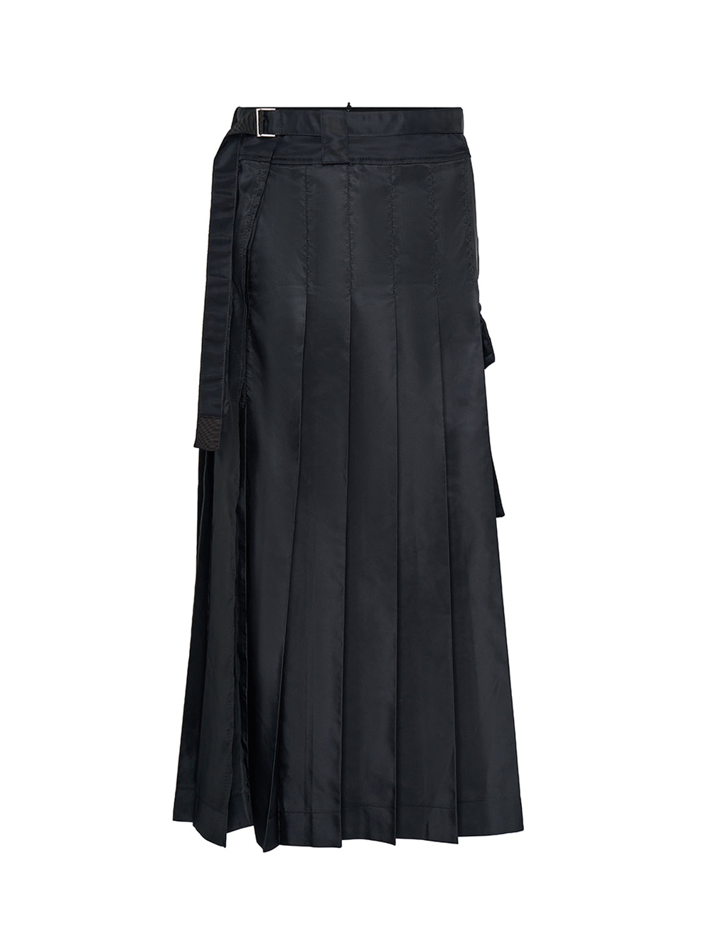 SACAI_NylonTwillSkirt_Black