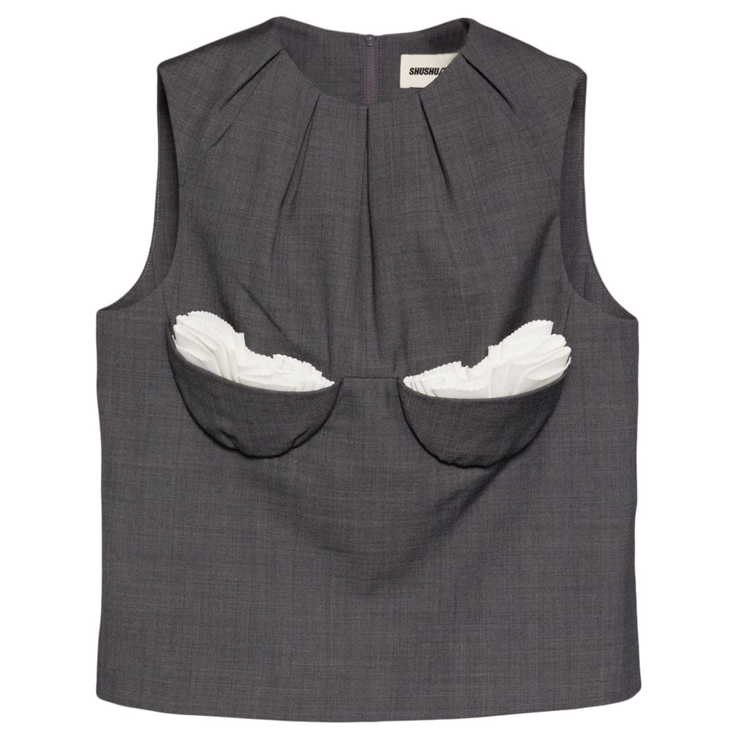 SHUSHUTONG_Embellished_Bustier_Sleeveless_Top_Grey