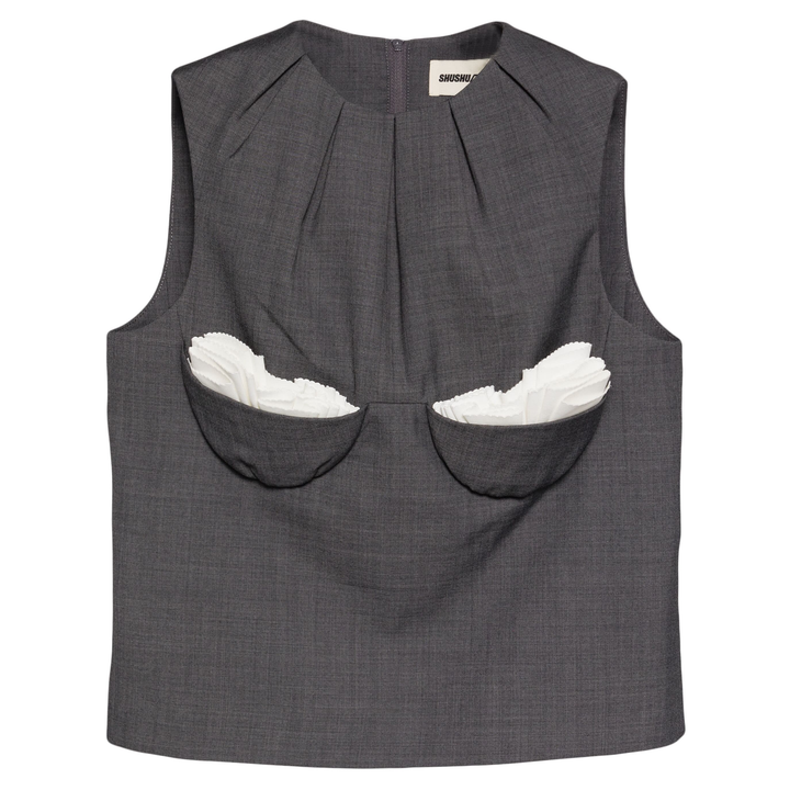 SHUSHUTONG_Embellished_Bustier_Sleeveless_Top_Grey