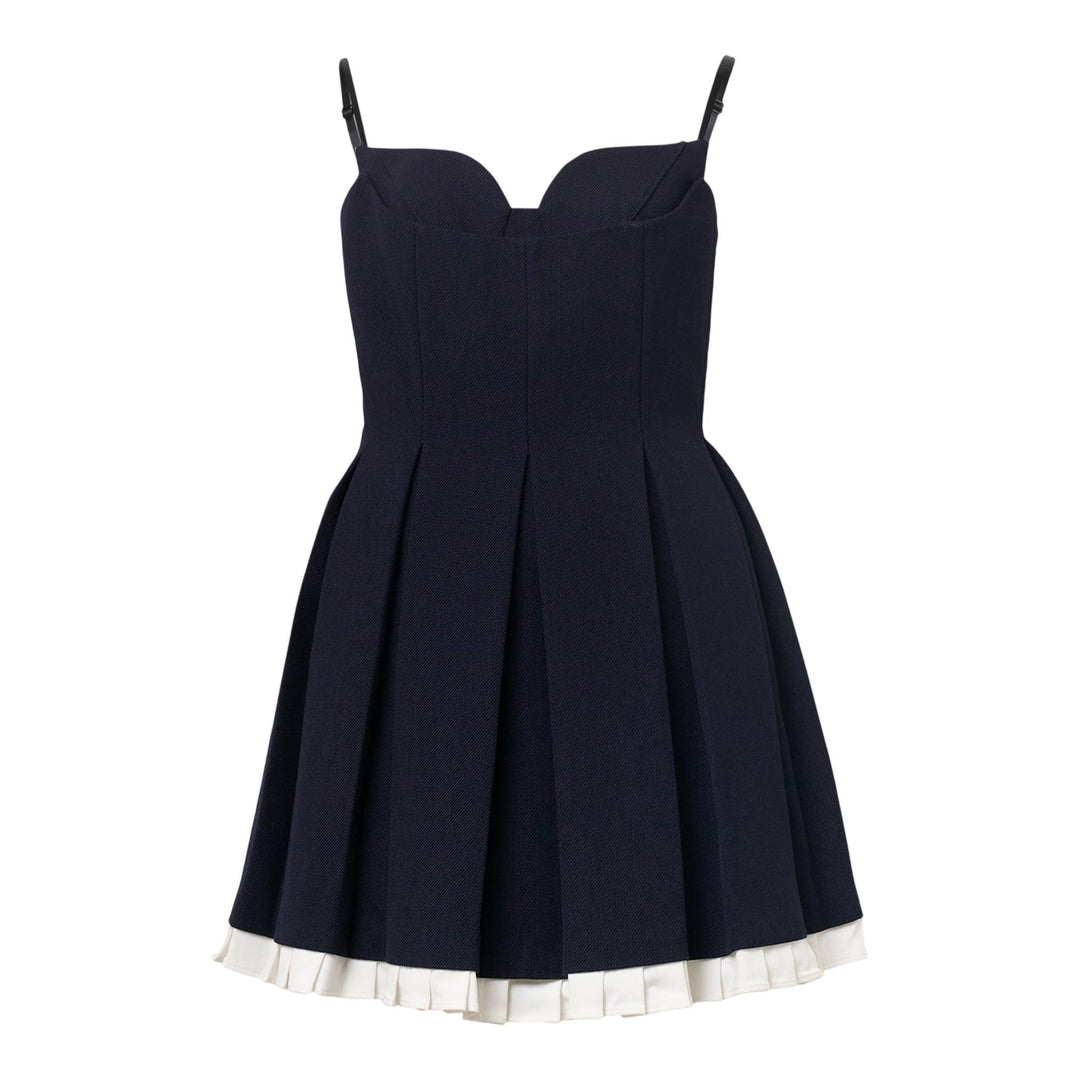 Club21 - SHUSHU/TONG - Pleated Camisole Dress - WOVEN DRESSES - Navy