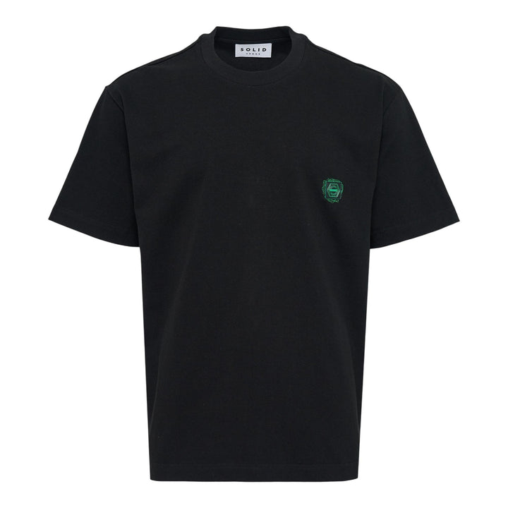 Club21 - SOLID HOMME - Back Solid Tee - TEES - Black
