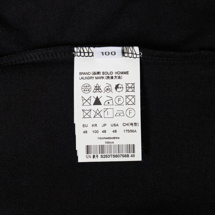 Club21 - SOLID HOMME - Back Solid Tee - TEES - Black