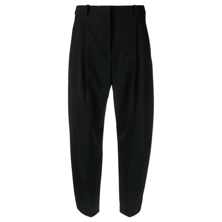 Cropped Pleated Trousers