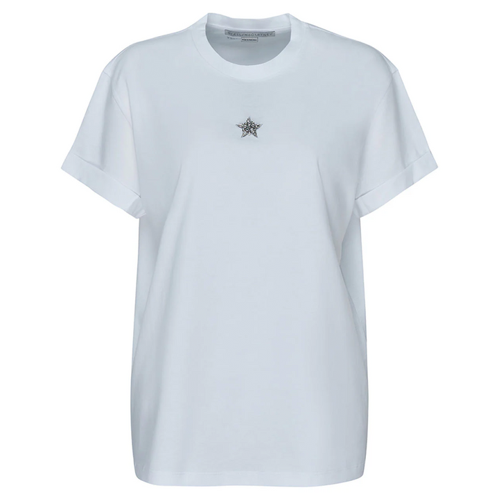 Crystal Mini Star Embroidery T-Shirt