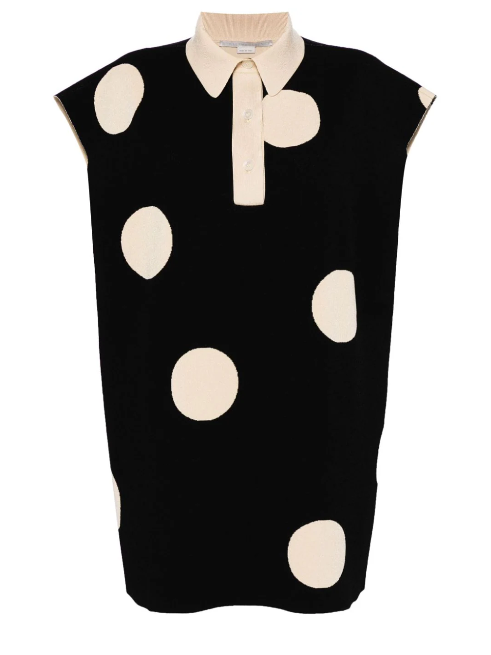 STELLA-McCARTNEY-Polka-Dots-Knit-Polo-Vest