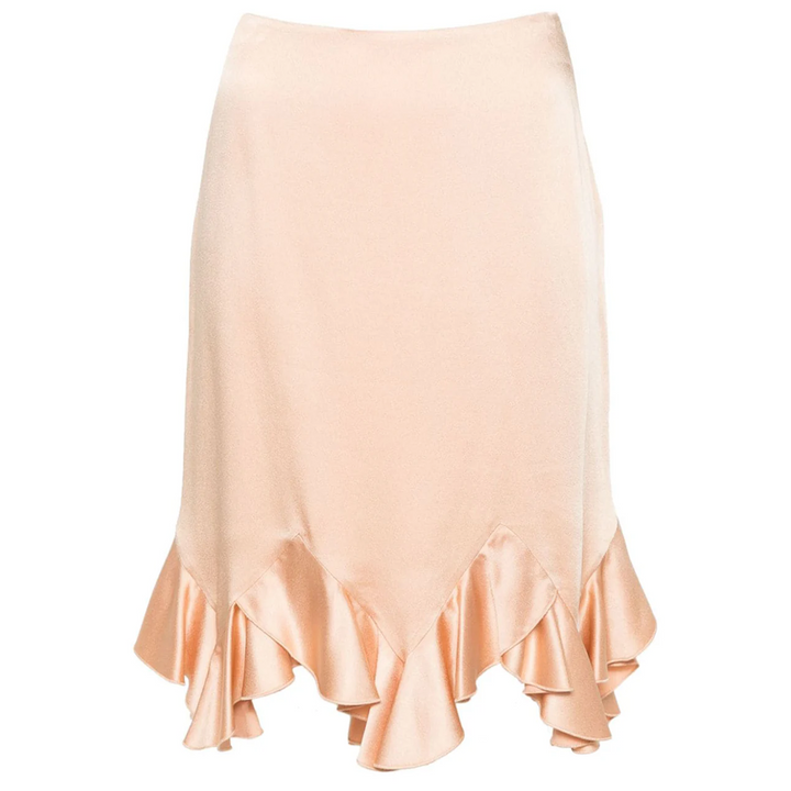 Ruffled Hem Mini Skirt