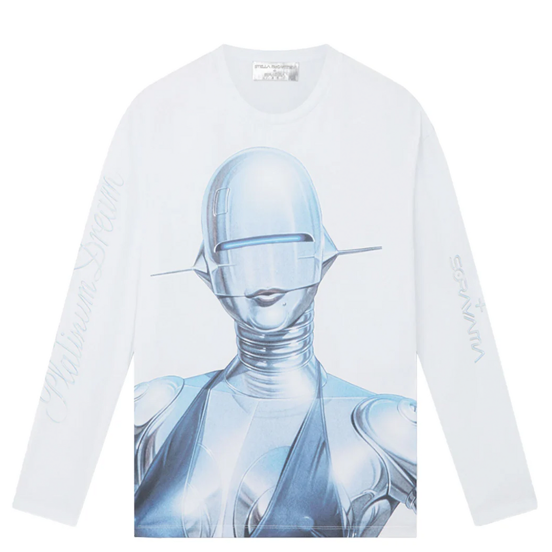 Stella McCartney + Sorayama 性感機器人長袖有機棉 T 卹