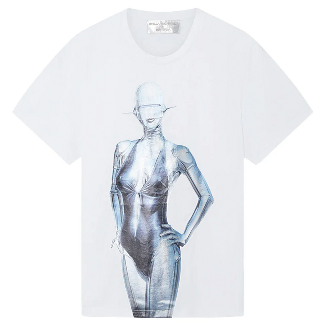 Stella McCartney + Sorayama Sexy Robot Oversized Organic Cotton T-Shirt