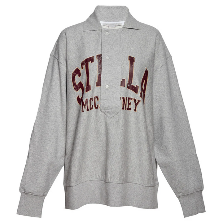 Varsity Logo Organic Cotton Poplin Sweatshirt