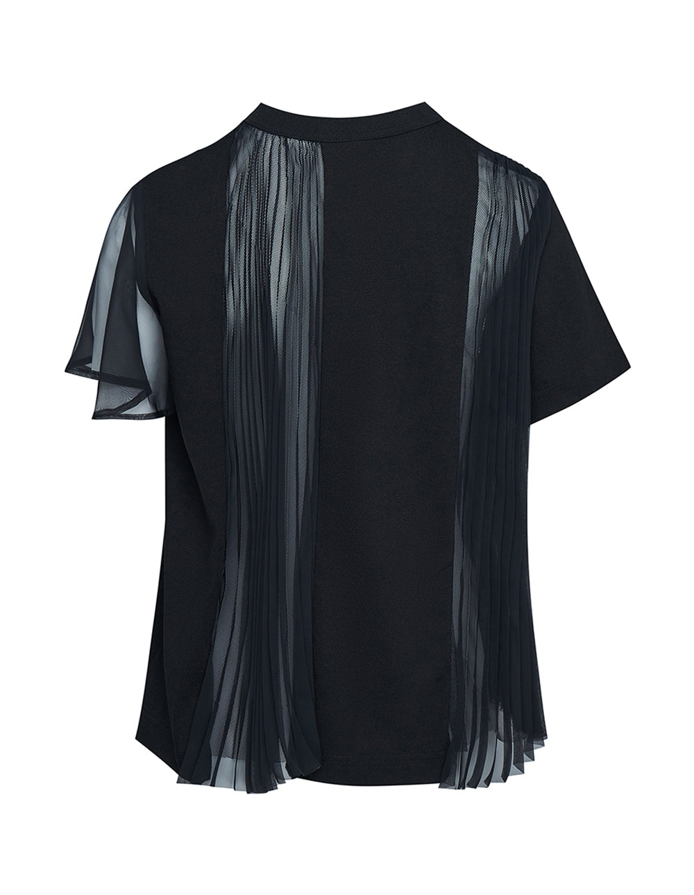Sacai Cotton Jersey T-Shirt Black 2