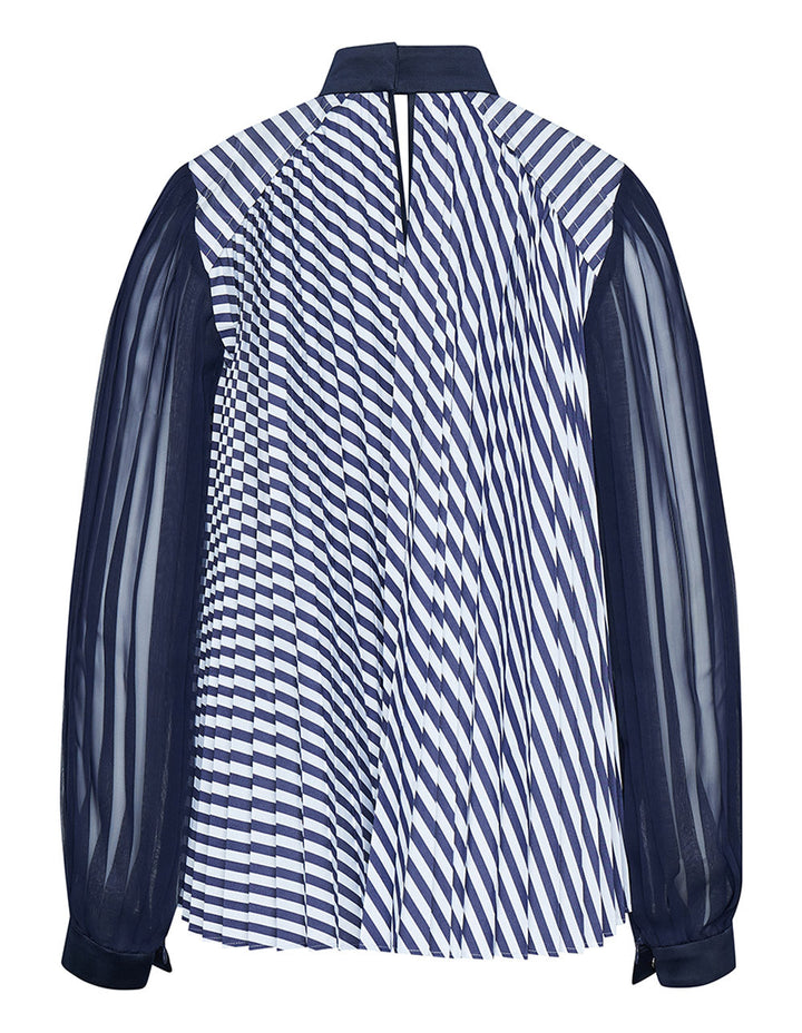 Sacai Cotton Poplin Pullover Stripes 2