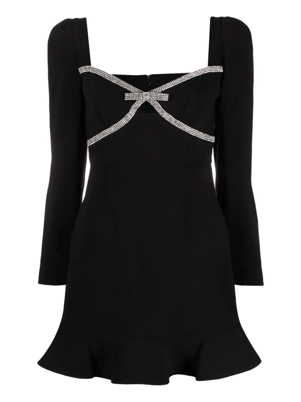 Self-Portrait-Black-Diamante-Bow-Mini-Dress-Black-1