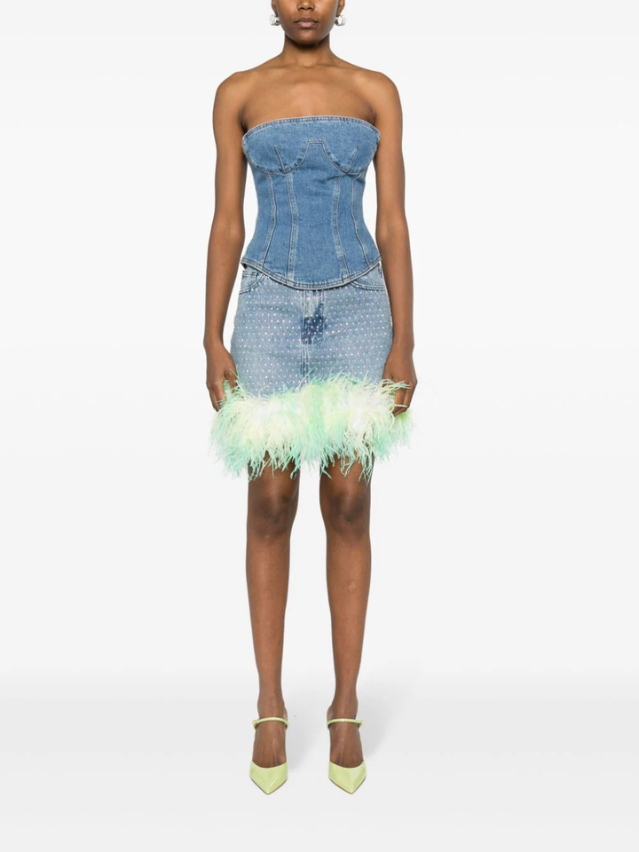 Self-Portrait-Blue-Rhinestone-Feather-Denim-Skirt-Blue-2