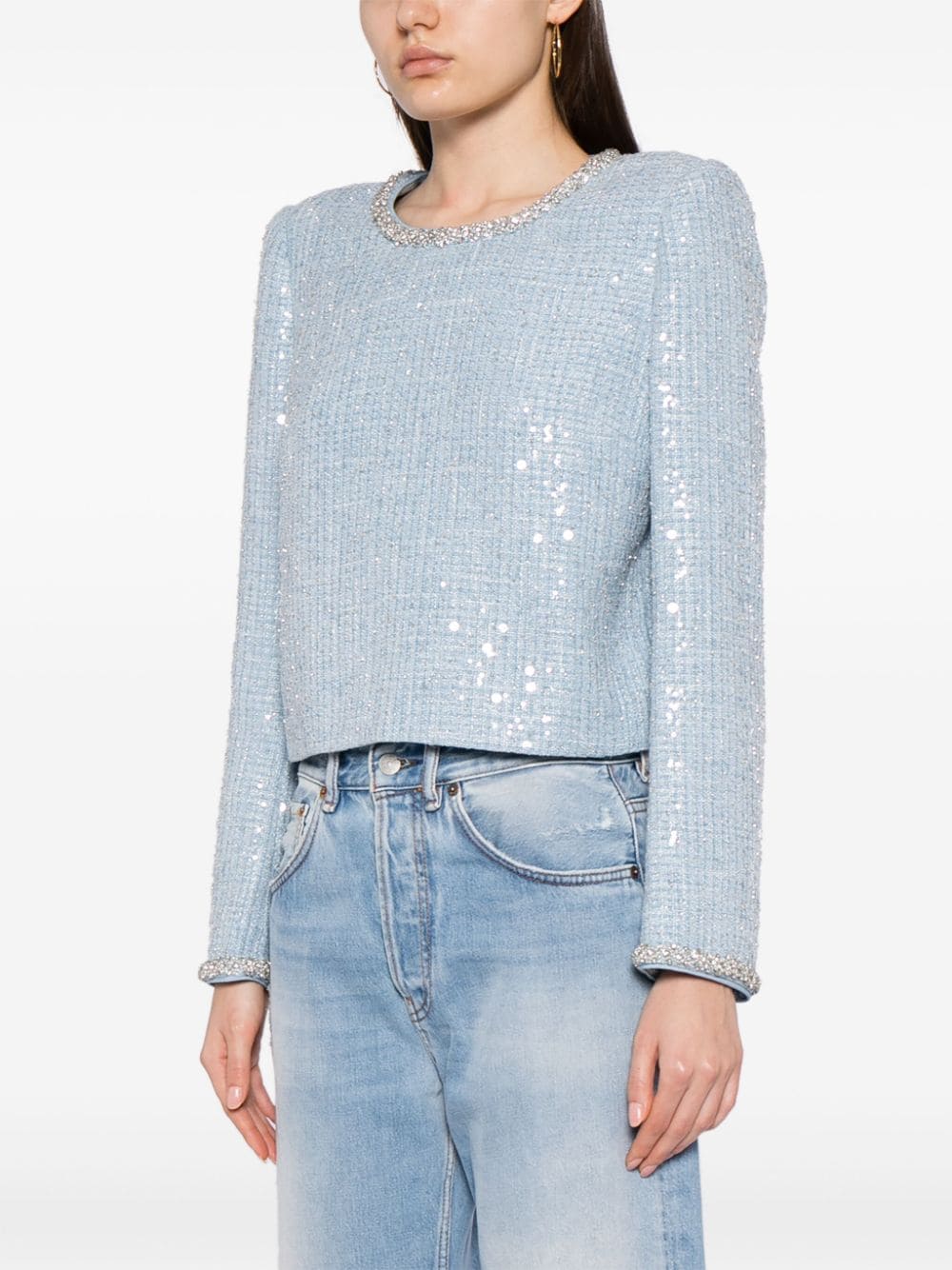 Self-Portrait-Blue-Sequin-Boucle-Top-Blue-3