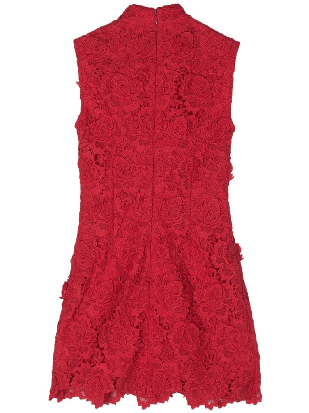 Self-Portrait-CNY-Red-Flower-Lace-Mini-Dress-Red-2