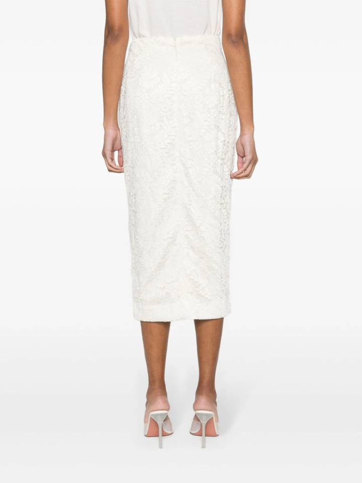 Self-Portrait-Cream-Cord-Lace-Midi-Skirt-White-4