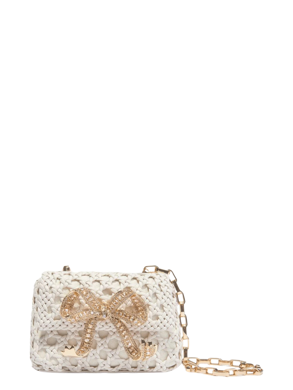 Self-Portrait-Cream-Woven-Leather-Micro-Bag-White-1