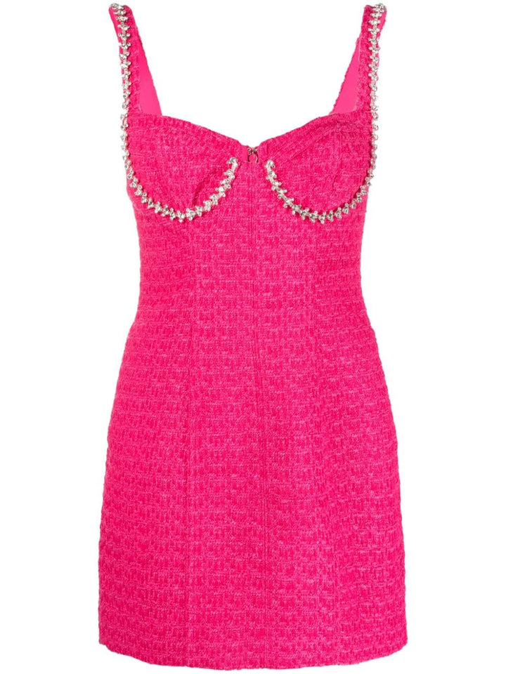 Self-Portrait-Fuchsia-Boucle-Diamante-Bust-Dress-Pink-1