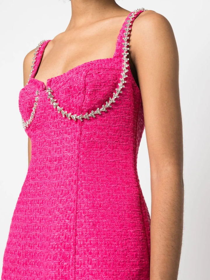 Self-Portrait-Fuchsia-Boucle-Diamante-Bust-Dress-Pink-5