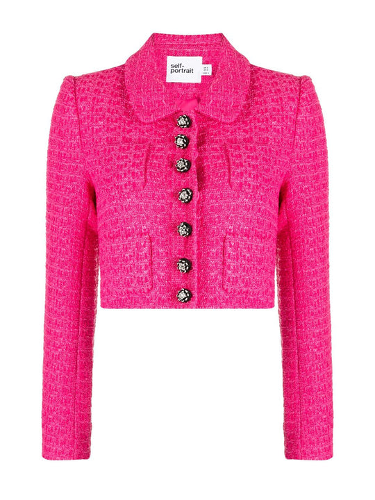 Fuchsia Boucle Jacket