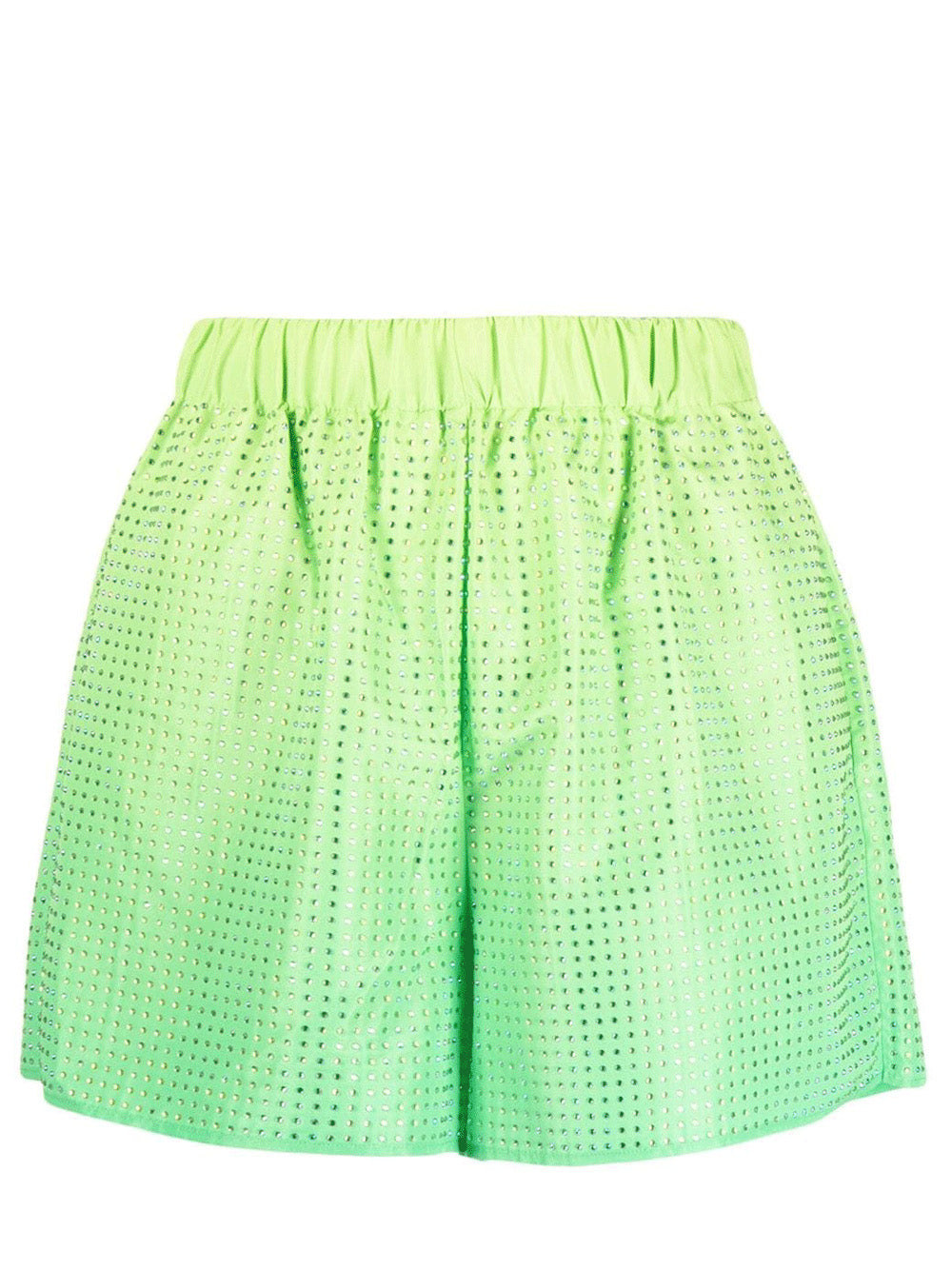 Self-Portrait-Green-Hotfix-Taffeta-Short-Green-1