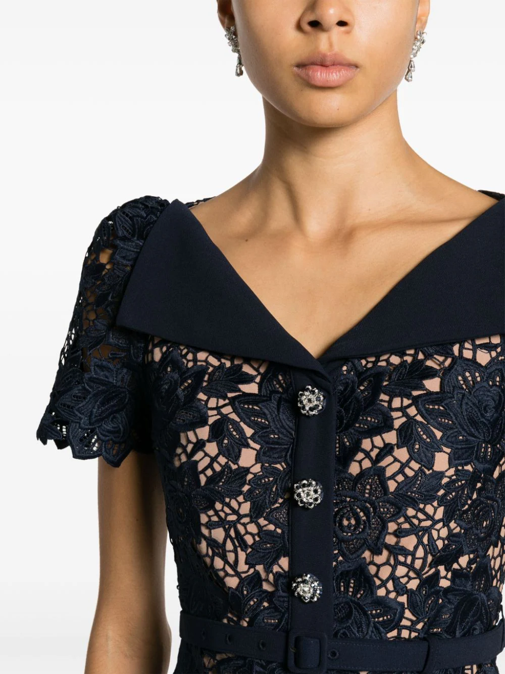 Self-Portrait-Navy-Lace-Open-Neck-Midi-Dress-Navy-5